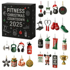 Calendario dell'Avvento Fitness 24 Giorni in Acrilico Motivazionale