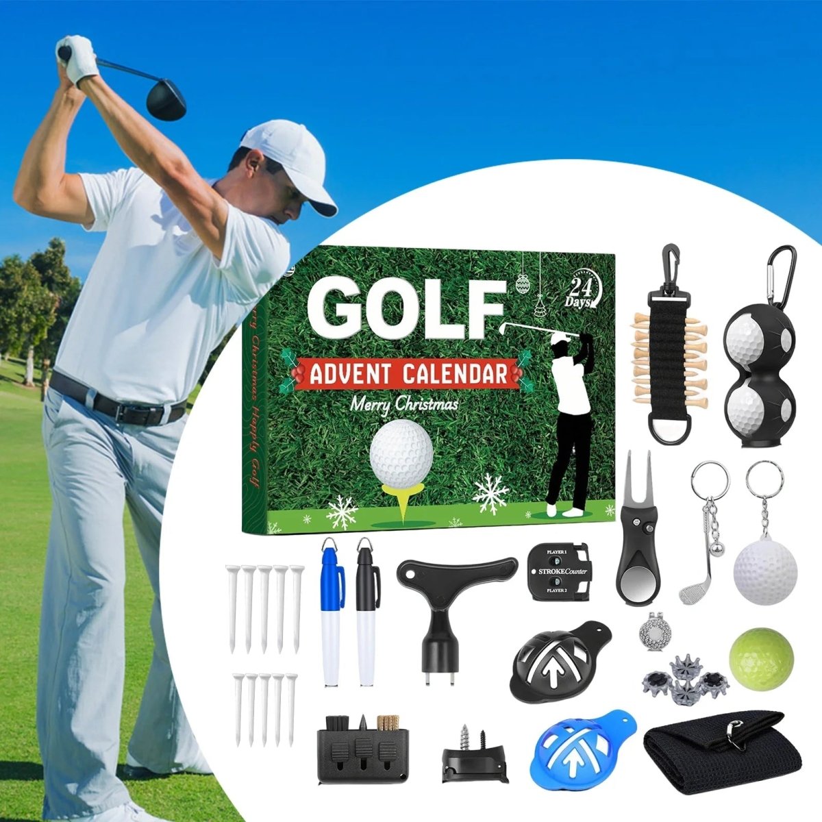 Calendario dell'Avvento Golf 2025 - 24 Accessori Esclusivi