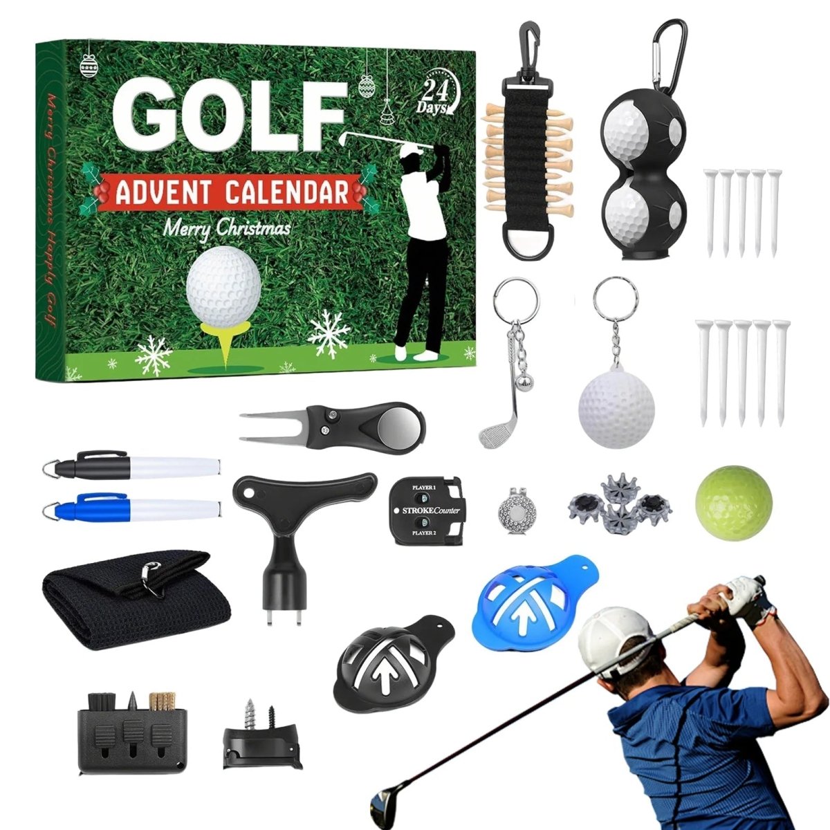 Calendario dell'Avvento Golf 2025 - 24 Accessori Esclusivi