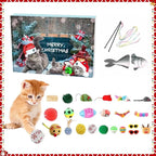 Calendario dell'Avvento per Gatti con 23 Giocattoli alla Catnip