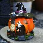 Casa Zucca Strega Halloween con Dettagli Fosforescenti