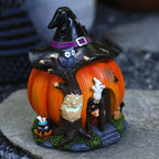 Casa Zucca Strega Halloween con Dettagli Fosforescenti