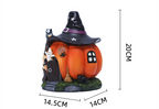 Casa Zucca Strega Halloween con Dettagli Fosforescenti