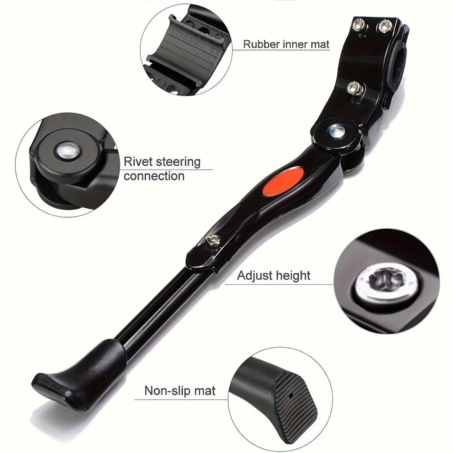 Cavalletto Bici Laterale Regolabile - Supporto Stabile Parcheggio