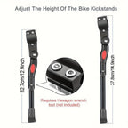Cavalletto Bici Laterale Regolabile - Supporto Stabile Parcheggio