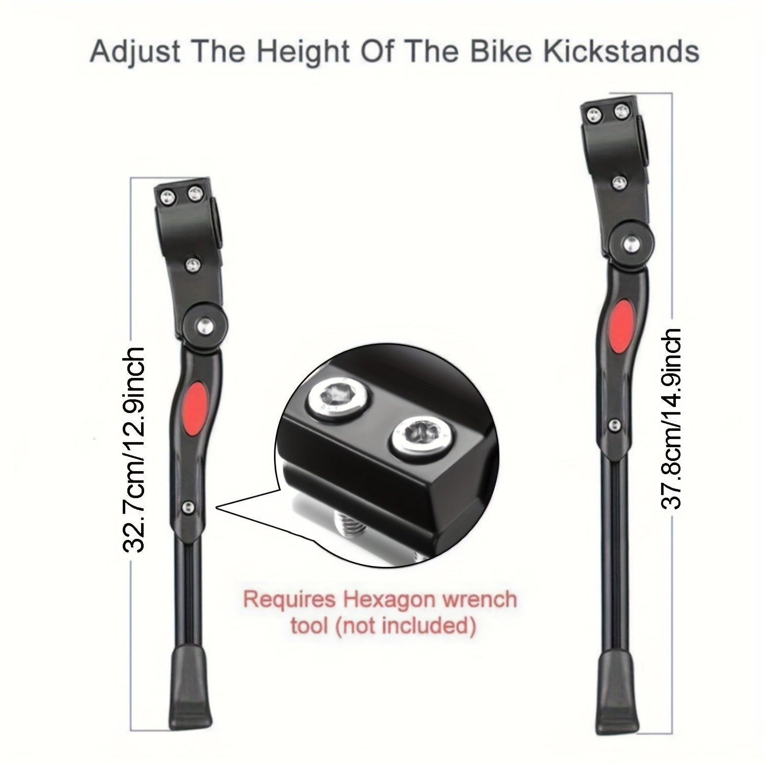 Cavalletto Bici Laterale Regolabile - Supporto Stabile Parcheggio