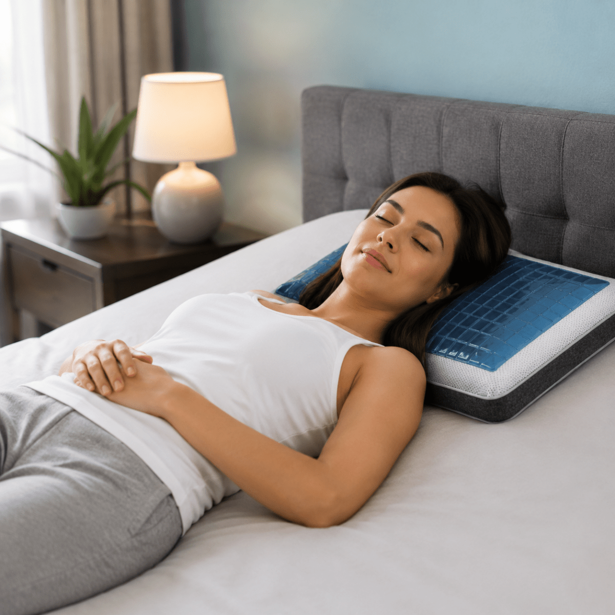 COOLREST – Ergonomic gel cooling pillow for restful sleep comfort
