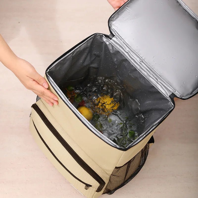 COOLVOYAGE – Insulated Cooler Backpack for Fresh Food and Drinks