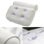 Cuscino da Bagno in Rete con Ventose, Supporto Collo e Schiena
