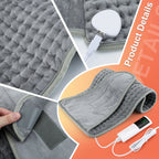 Cuscino Termico Elettrico Regolabile con Timer per Schiena e Collo