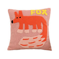 Federa Cuscino Ricamata Animali Nordici per Divano 45x45 cm
