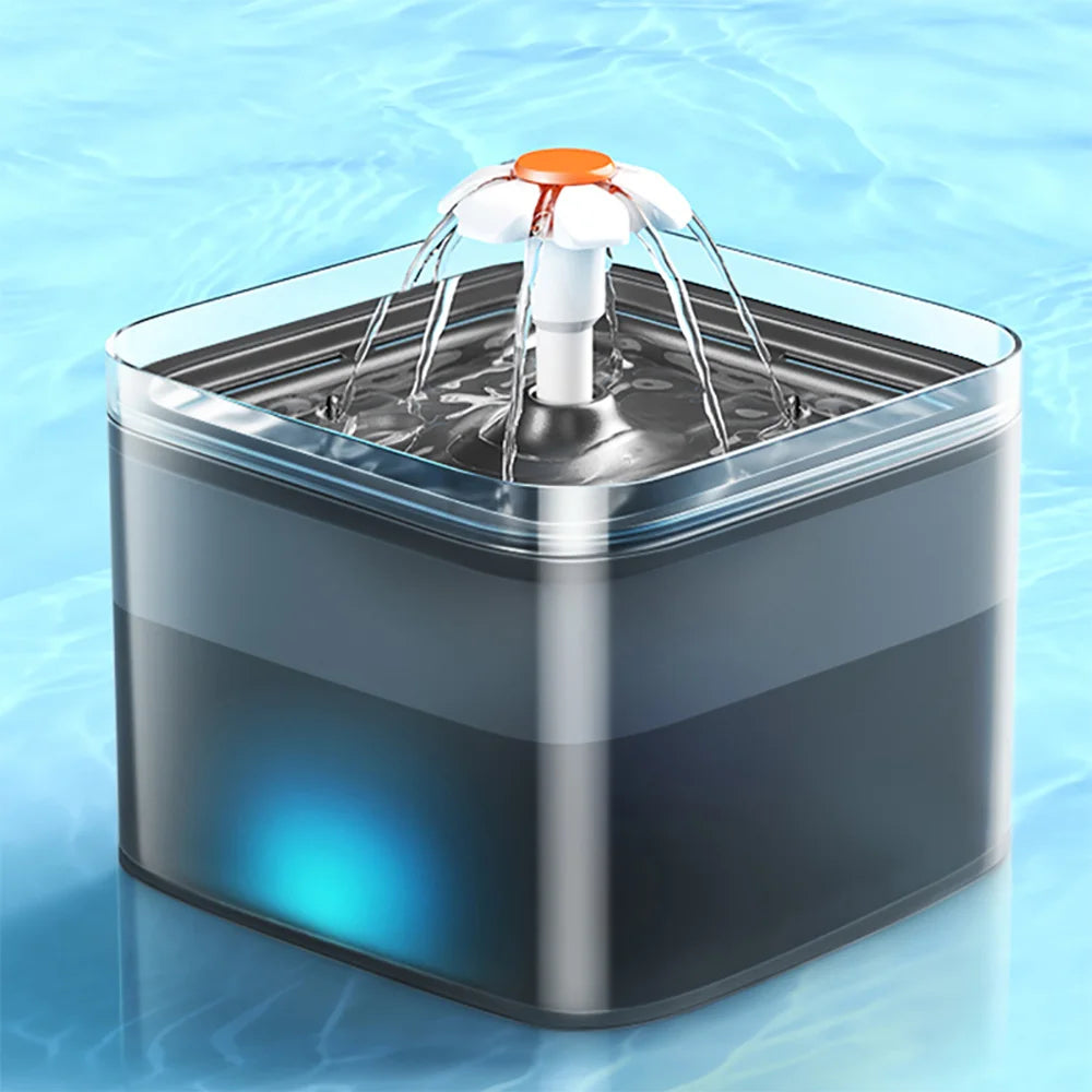 Fontanella per Gatti e Cani 2L con LED e Filtro USB