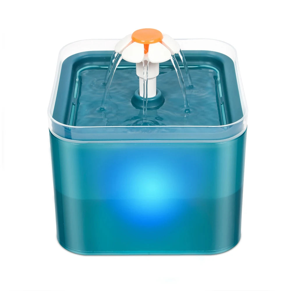 Fontanella per Gatti e Cani 2L con LED e Filtro USB