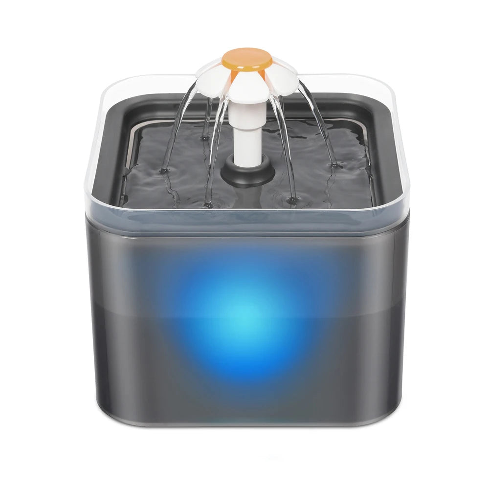 Fontanella per Gatti e Cani 2L con LED e Filtro USB
