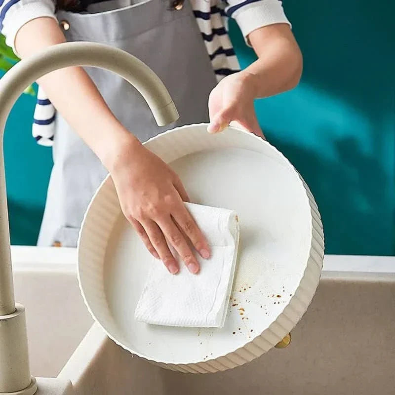Girevole Vassoio Portaoggetti 360° Bianco per Cucina Bagno Ufficio