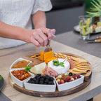 Houten Kaasplank Set met Messen Serveerplank Tray