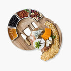 Houten Kaasplank Set met Messen Serveerplank Tray