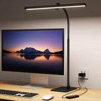 Lampada da Scrivania LED Dimmerabile con Braccio Flessibile Vetro Smerigliato
