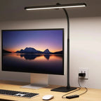 Lampada da Scrivania LED Dimmerabile con Braccio Flessibile Vetro Smerigliato