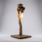 Lampada da Tavolo a Teschio con Occhi LED Luminosi