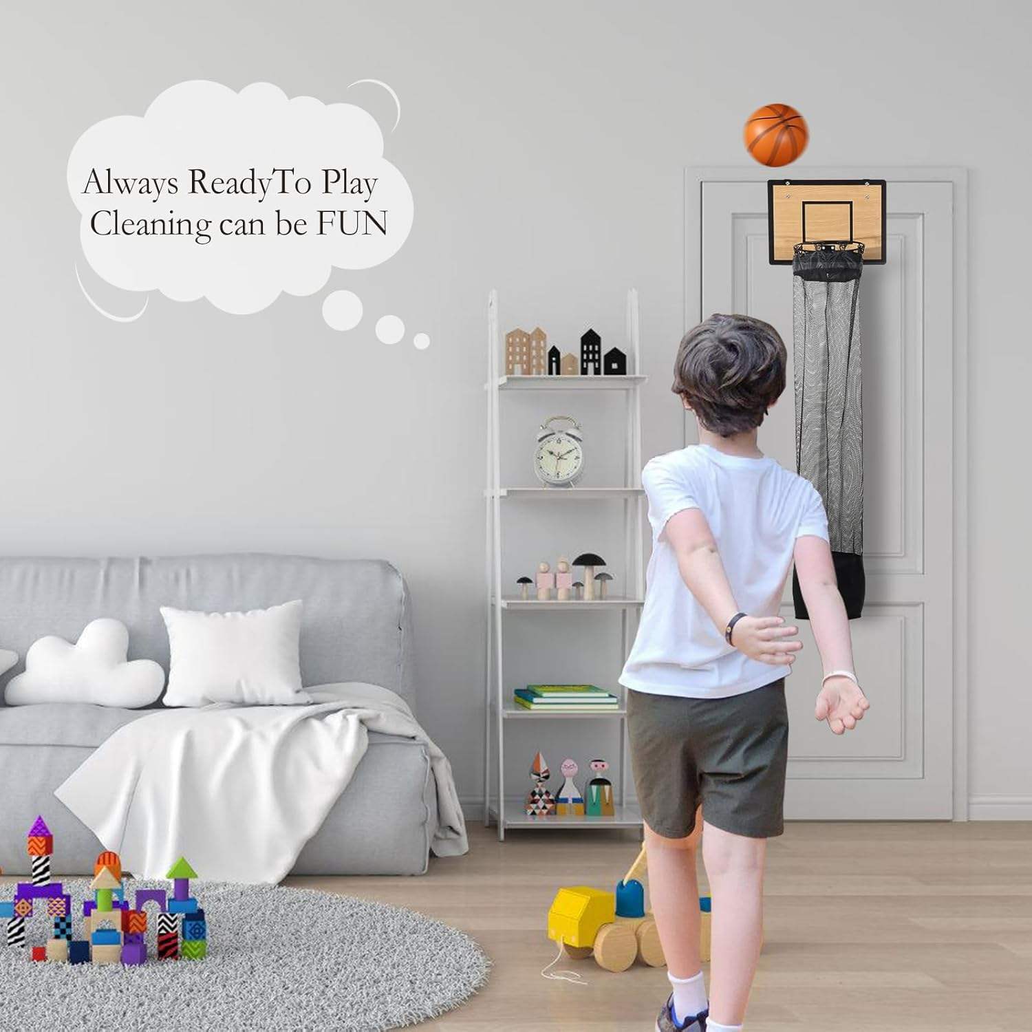 Organizer a Rete Basket da Appendere per Bucato e Giochi