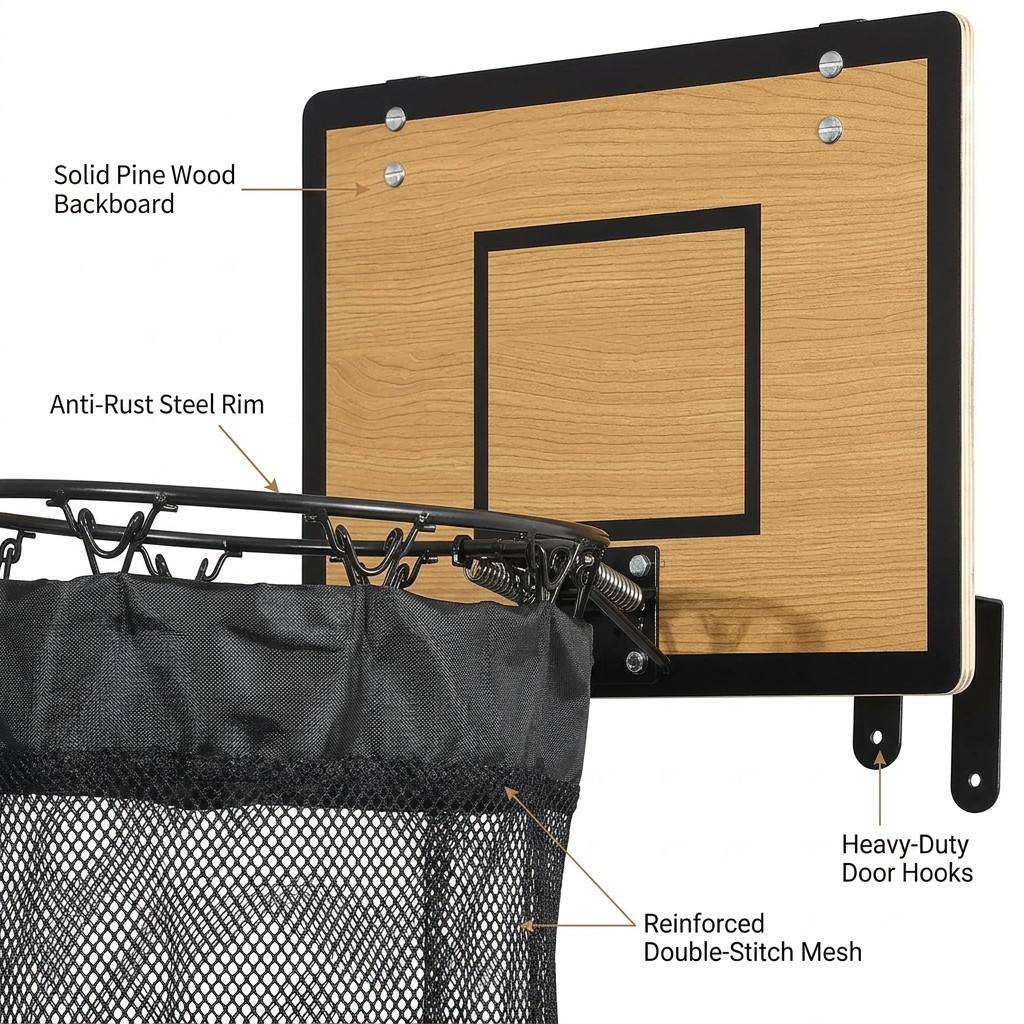 Organizer a Rete Basket da Appendere per Bucato e Giochi