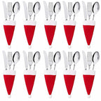 Porta Posate Babbo Natale Set 10 Pezzi Decorazione Tavola Natale