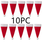 Porta Posate Babbo Natale Set 10 Pezzi Decorazione Tavola Natale
