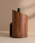 Porta Rotolo da Cucina in Legno Massello, Design Minimal