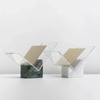 Portadocumenti in Marmo e Acrilico, Design Moderno