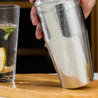 Set Cocktail Professionale 10 Pezzi in Acciaio Inox con Shaker