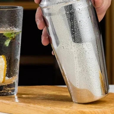 Set Cocktail Professionale 10 Pezzi in Acciaio Inox con Shaker