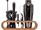 Set Cocktail Professionale 10 Pezzi in Acciaio Inox con Shaker