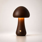 Table Lamp Mushroom Wood Bedside Touch Dimmable Light
