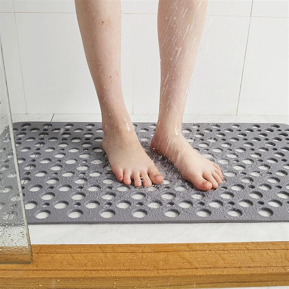 Tappeto Doccia Antiscivolo con Ventose e Scarico Acqua