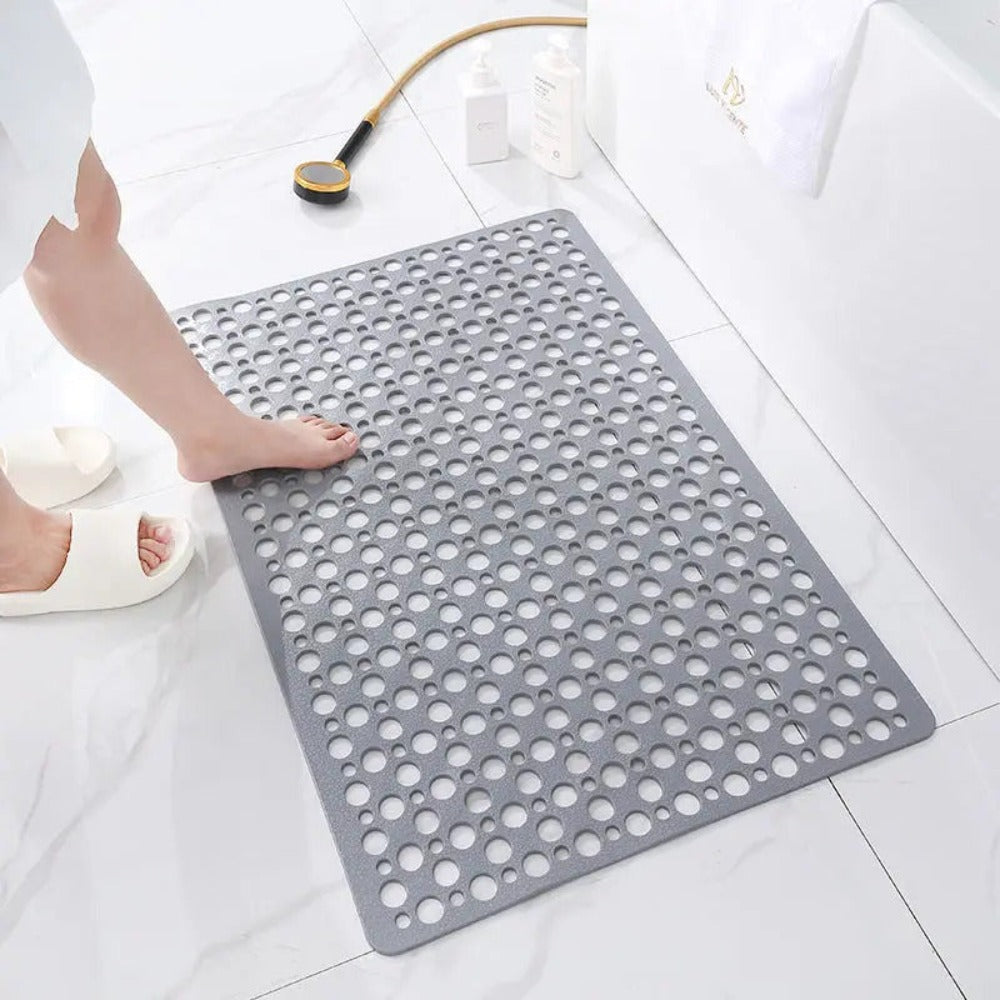 Tappeto Doccia Antiscivolo con Ventose e Scarico Acqua