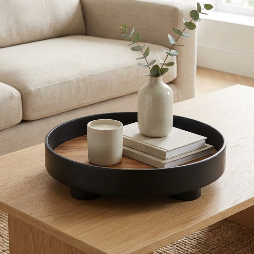 Vassoio in Legno con Finitura in Rovere - Design Elegante per la Casa