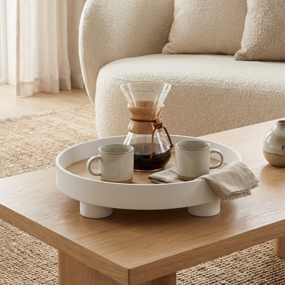 Vassoio in Legno con Finitura in Rovere - Design Elegante per la Casa