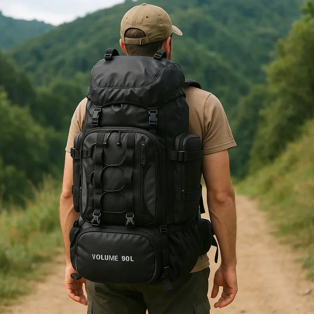 Wearclo | 90L Waterproof Hiking Backpack - Ultra-Light Travel Pack for Outdoor Adventures & Camping