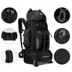 Wearclo | 90L Waterproof Hiking Backpack - Ultra-Light Travel Pack for Outdoor Adventures & Camping